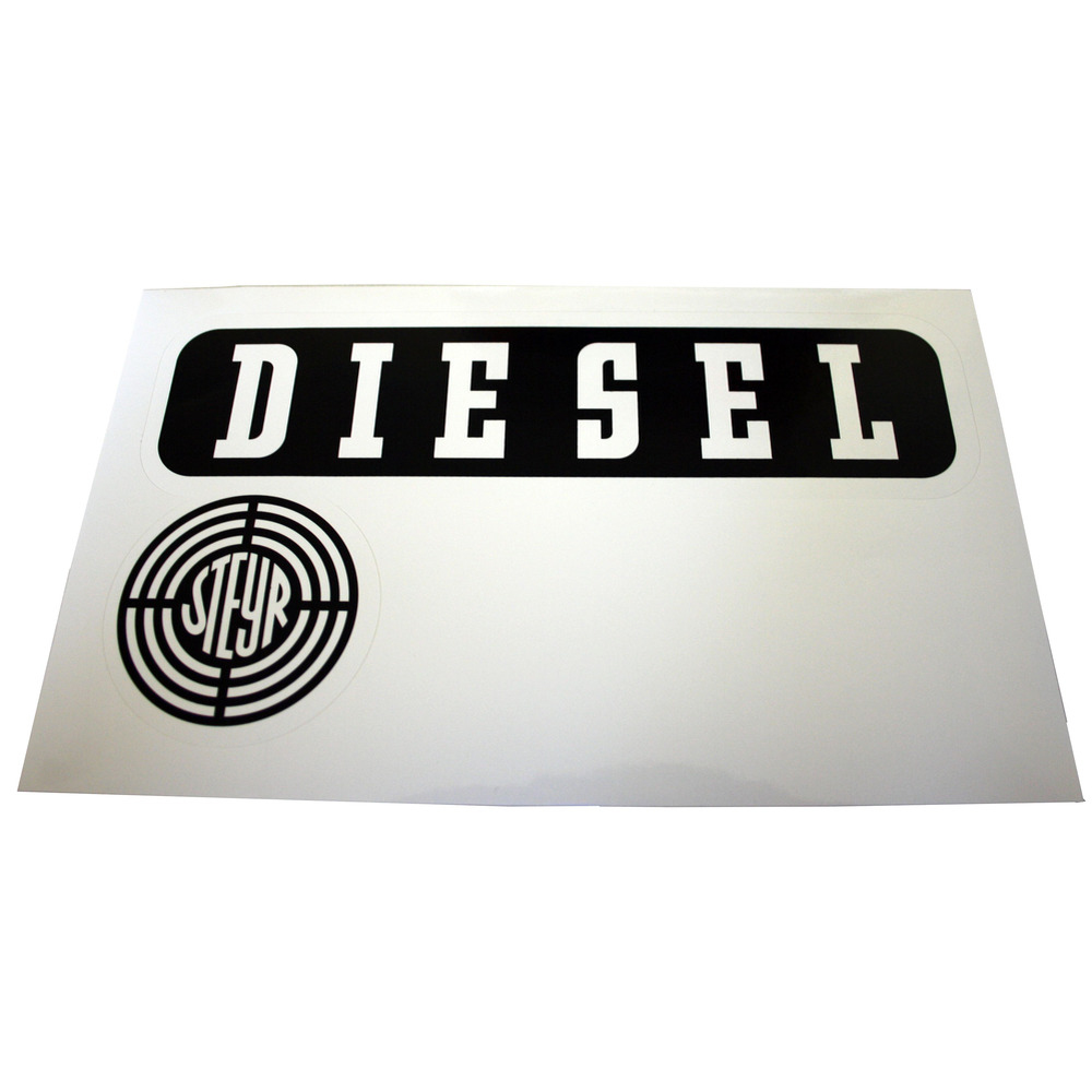 Autocollant Steyr Diesel gauche