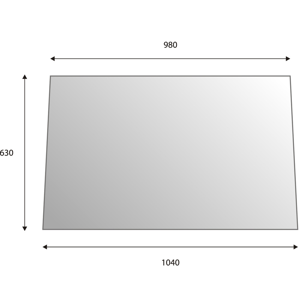 Vitre avant pour cabine Steyr RS1