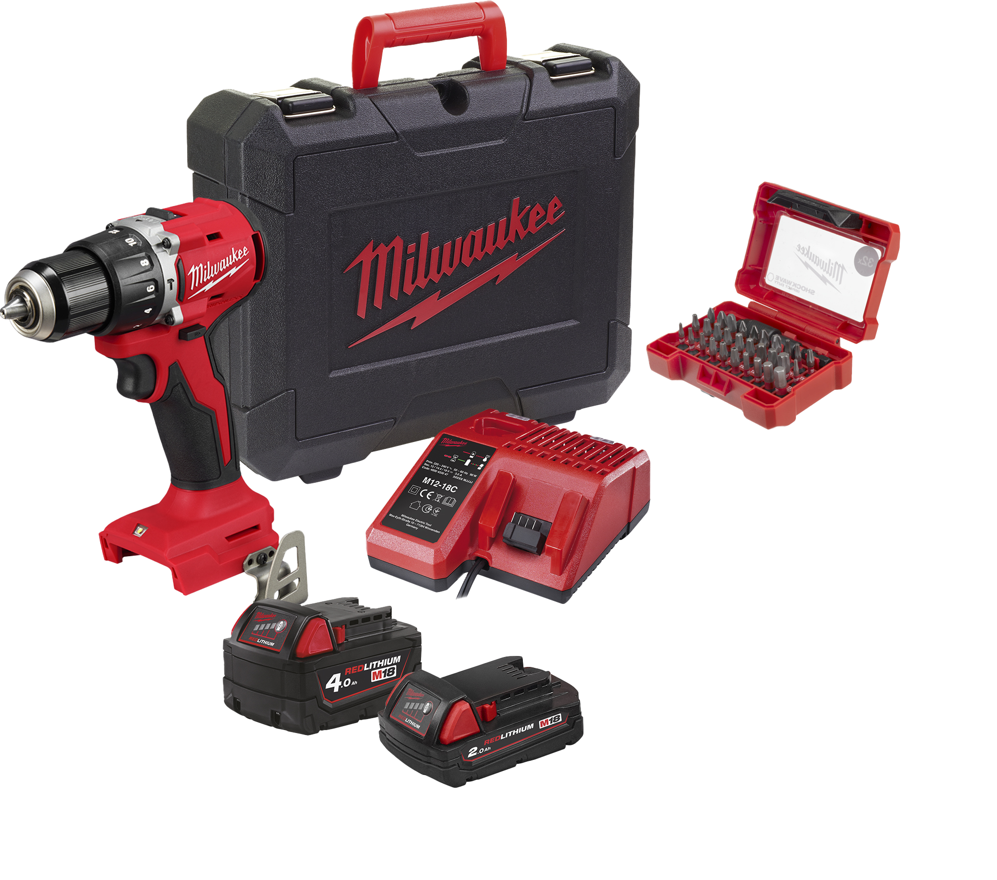 Ensemble perceuse à percussion M18 BLPDRC + T-shirt