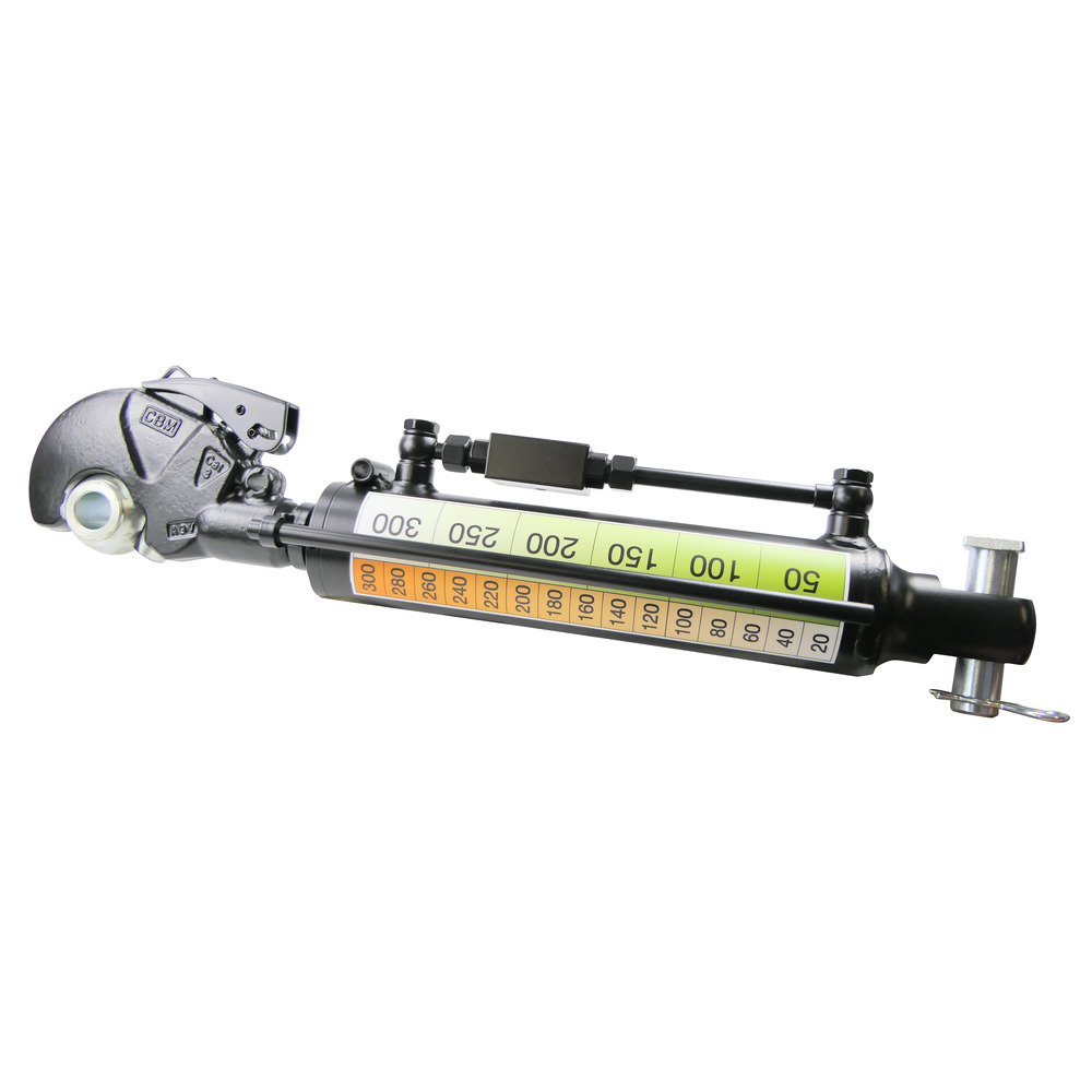 Hydraulischer Oberlenker mit CBM-Fanghaken Kat.3 und mit Bolzen für Gelenkkopf