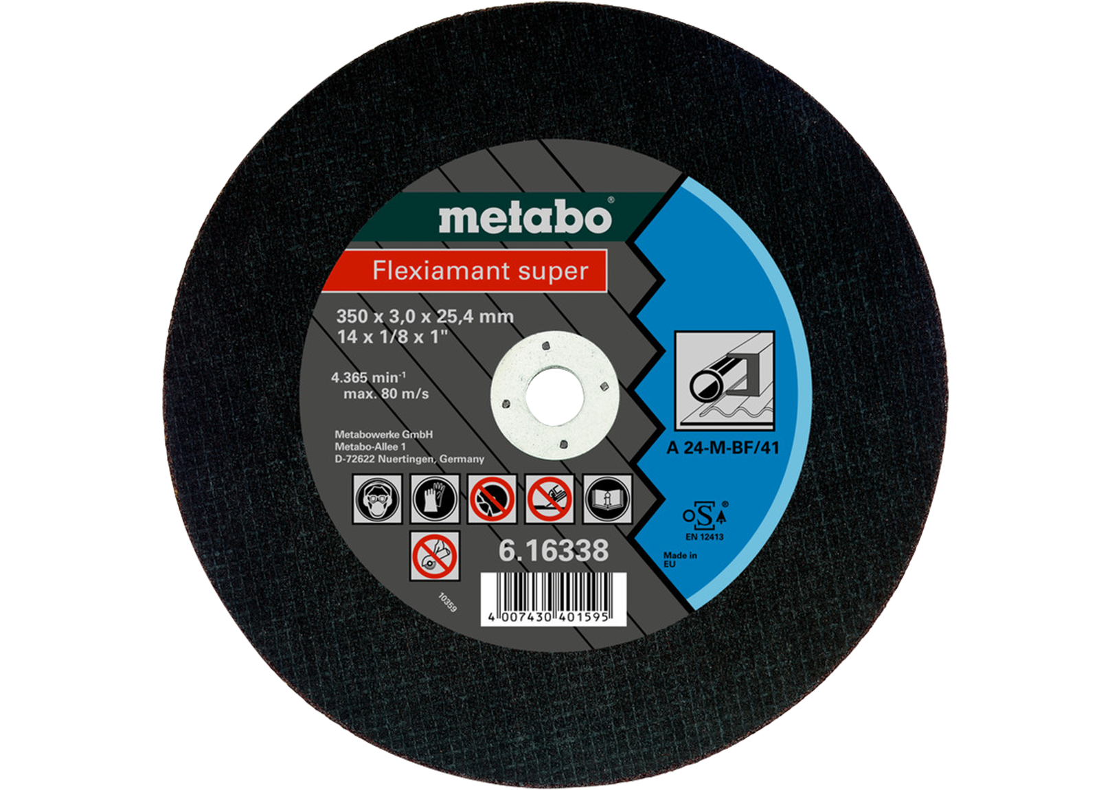 Disque à tronçonner 355