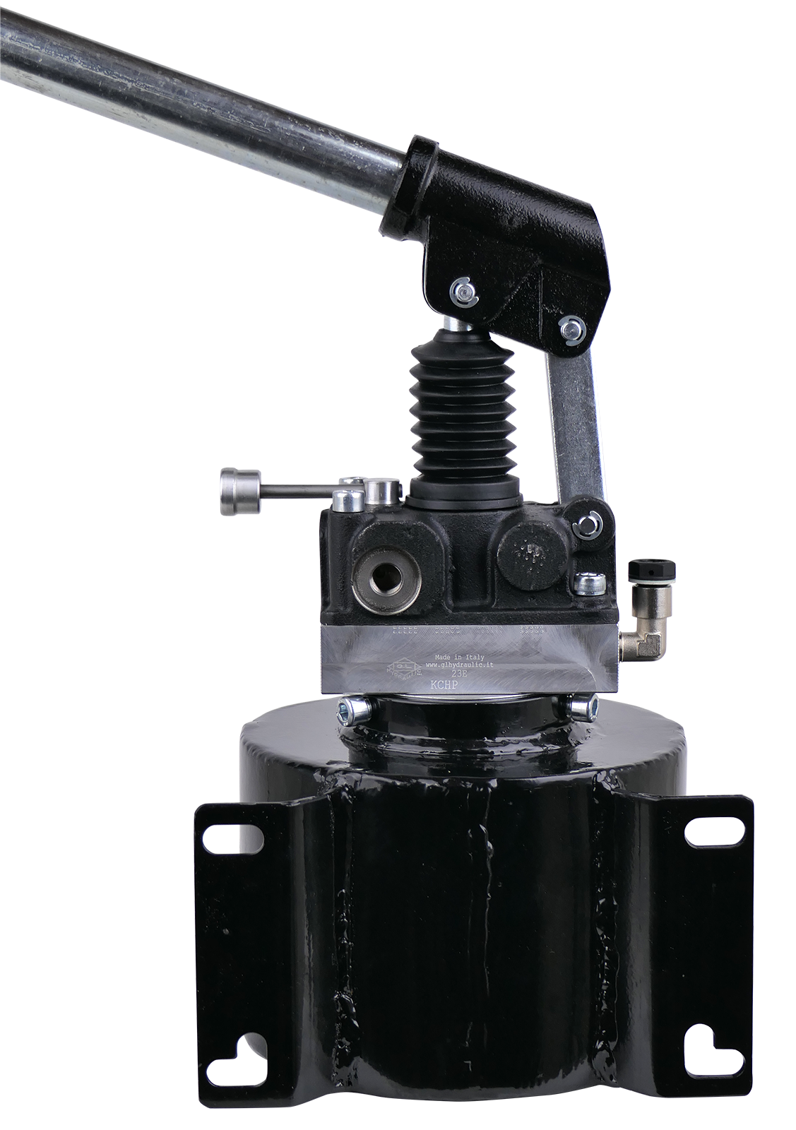 Hydraulische Handpumpe mit Tank, doppeltwirkend mit 4-3 Wegeventil