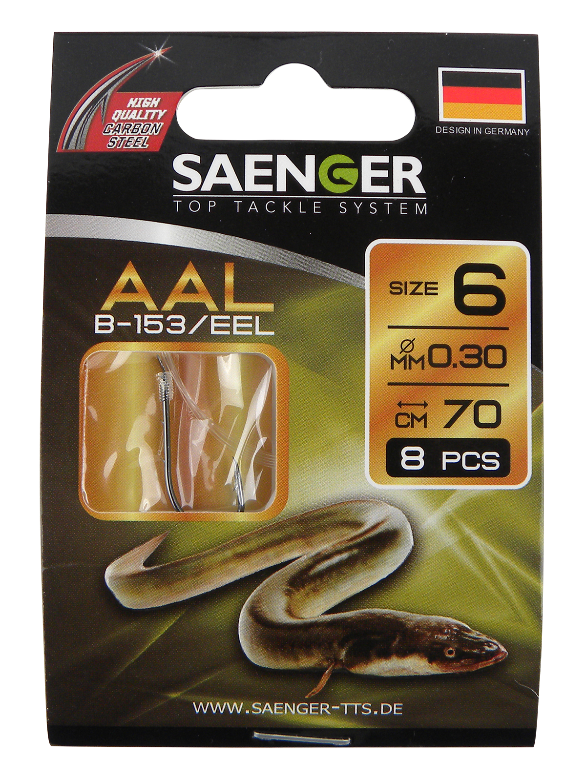 Bas de ligne pour anguille taille 6, 0,30 mm