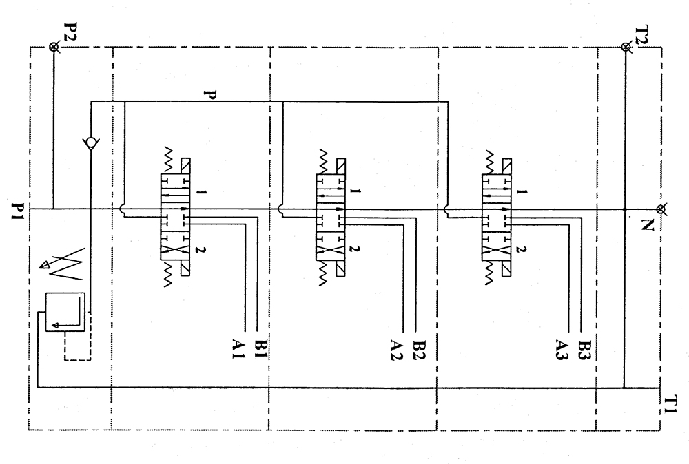 Steuerventil 85/3 doppeltwirkend 12V elektromagnetische Betätigung