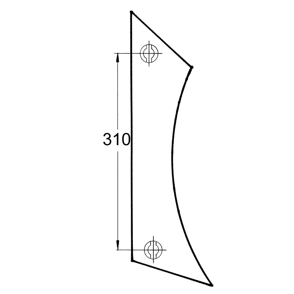 Bordure mineure en tôle WS400 à WL430