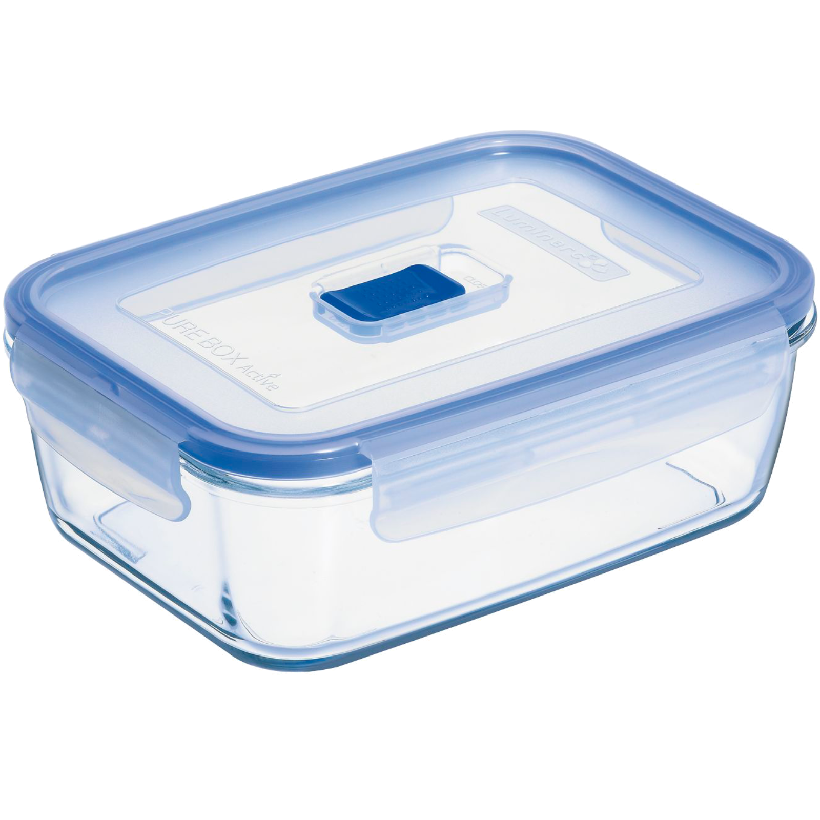  Boîte à provisions en verre rectangulaire Pure Box avec couvercle