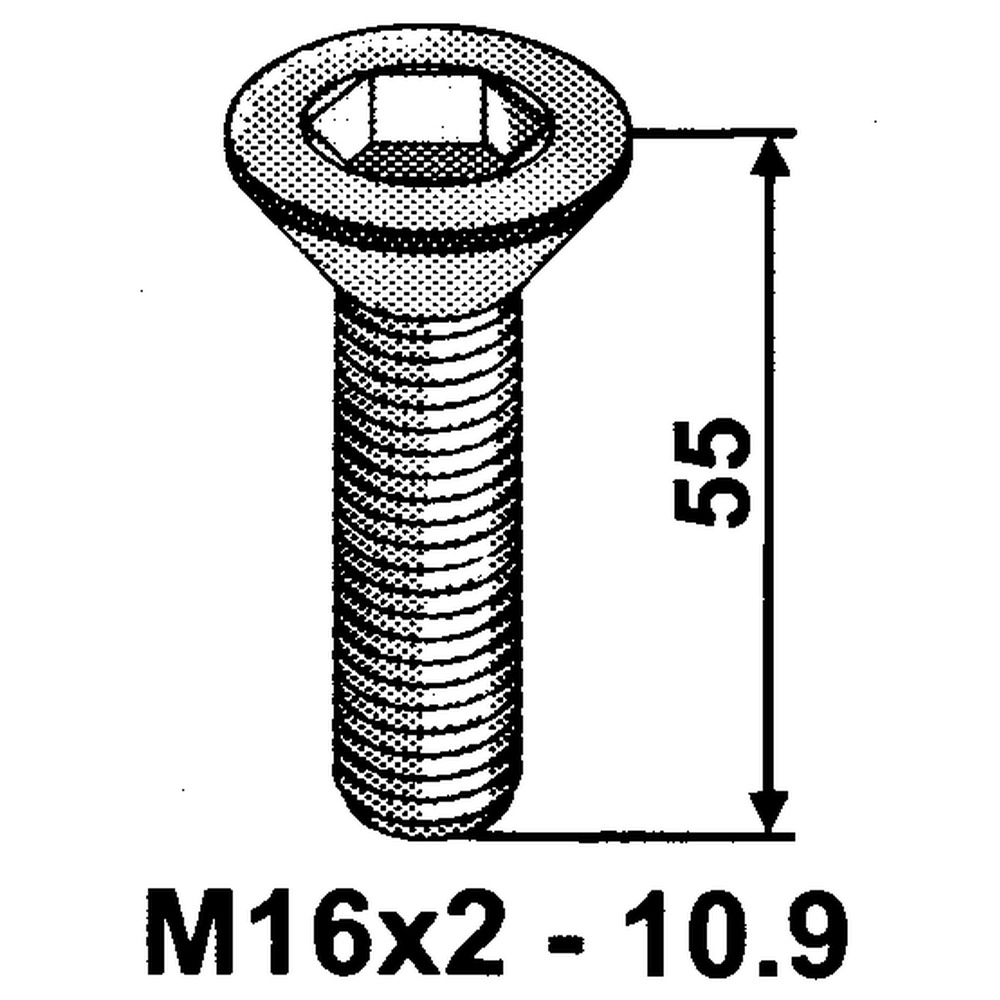 Senkschraube mit Innensechskant M16x2