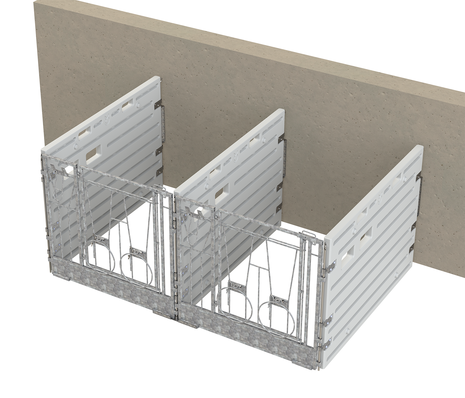 Box à veaux modulable - enclos double mural