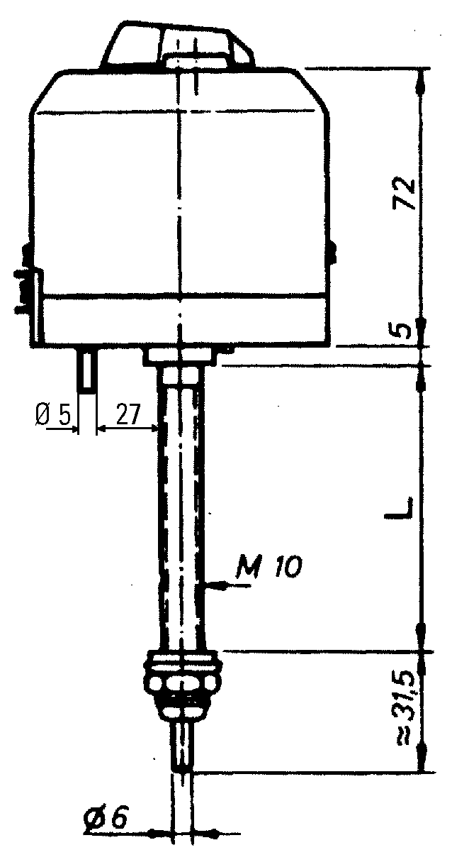 Wischermotor 12V 85° mit Schalter ohne Parkstellung