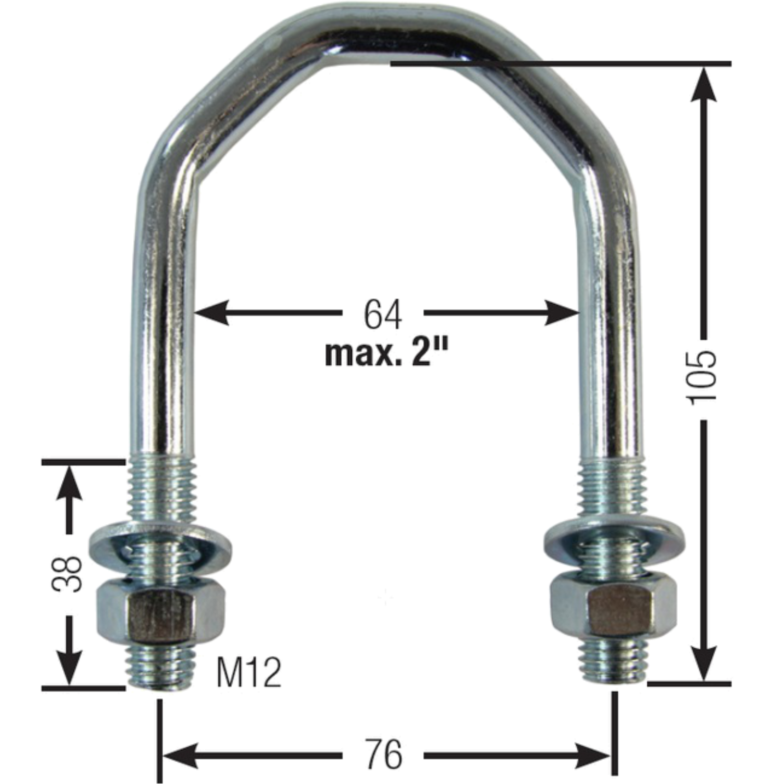 Doppelklemme 11/4 Zoll - 2 Zoll