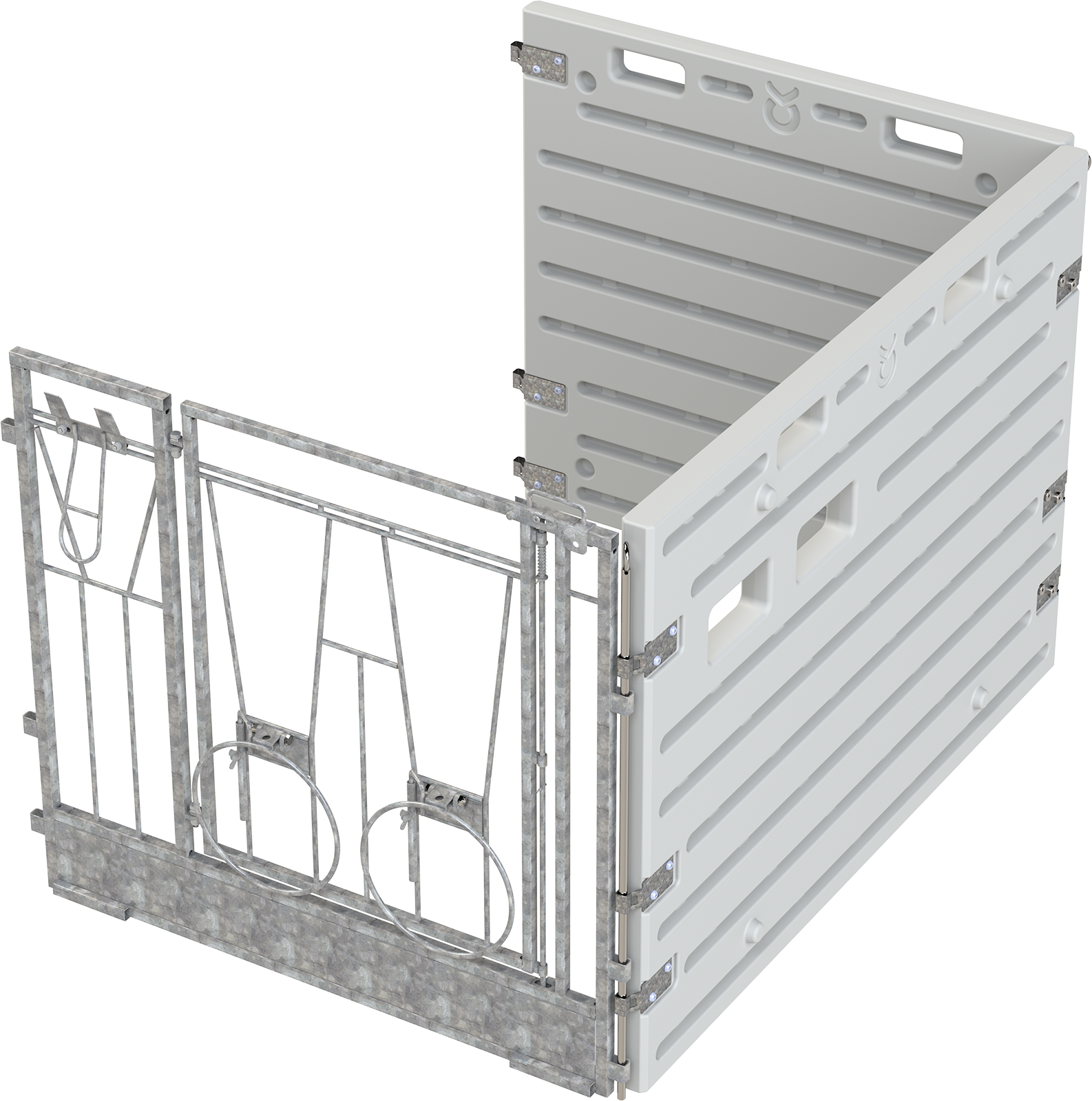 Modulare Kälberbox - Erweiterung freistehend