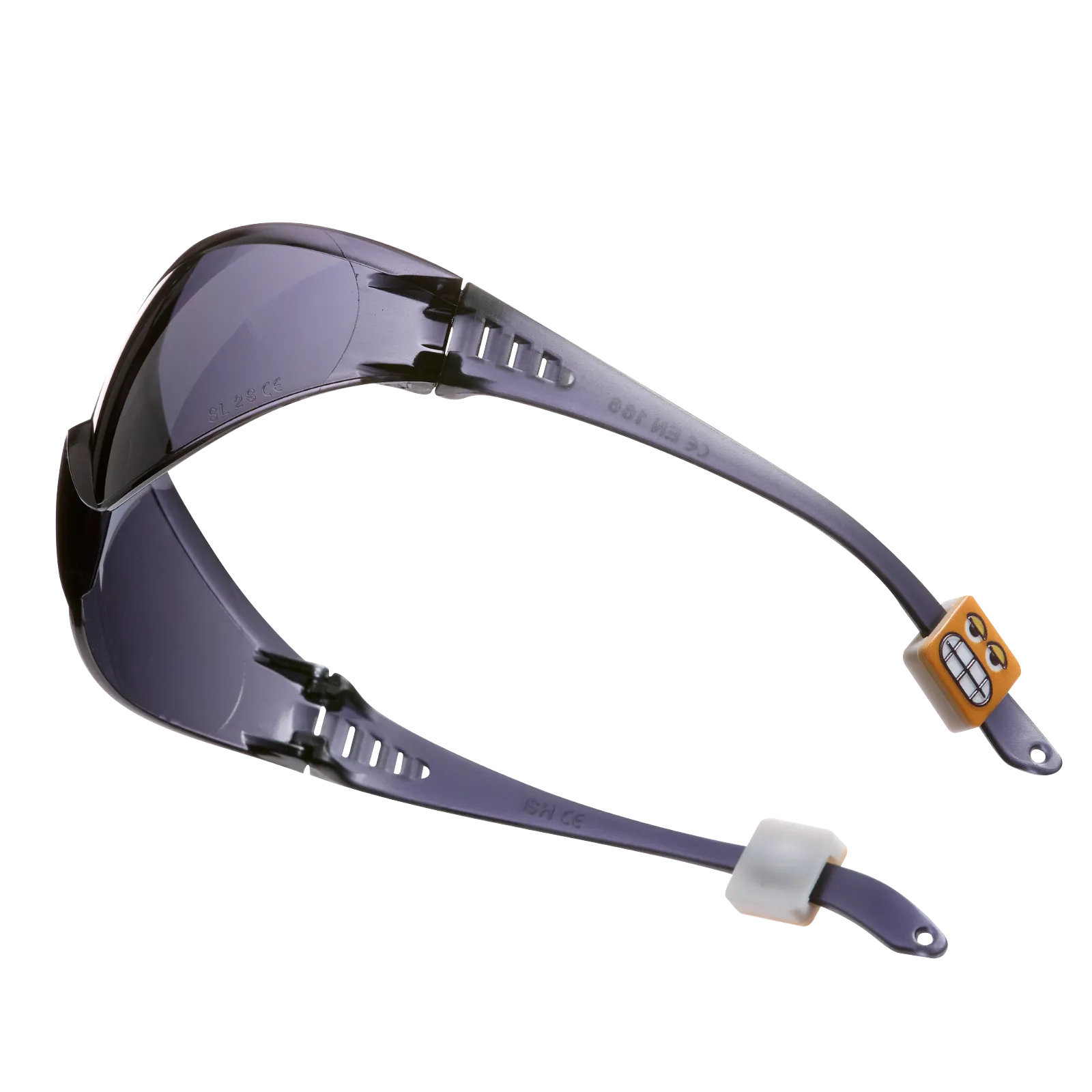 Schutzbrille Kinder getönt Emoji orange