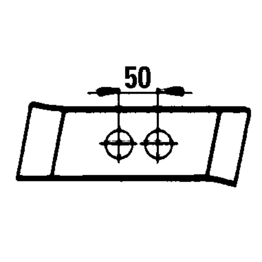 Meißel PK8, gerade Ausführung mit Ovallöcher