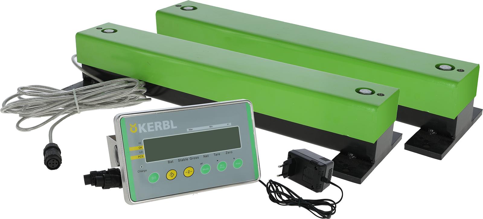 Wiegebalken-Set 1.500 kg mit Display