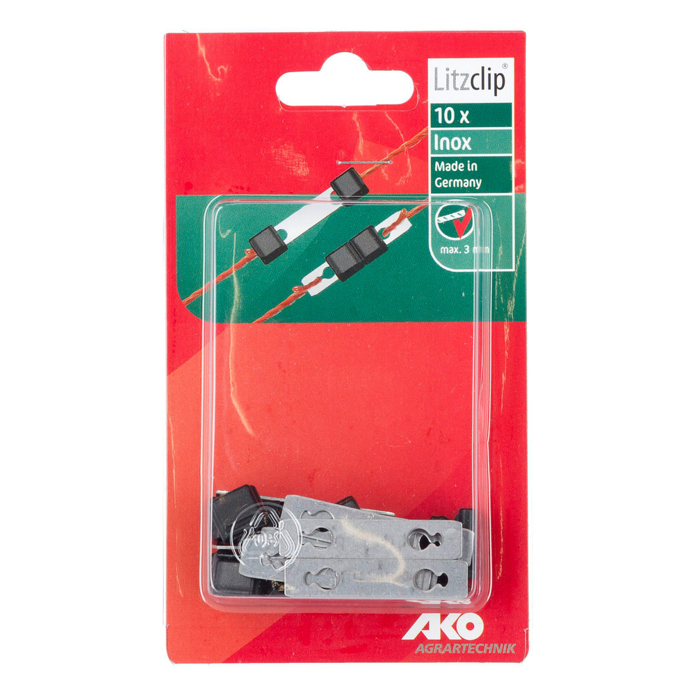 Litzenverbinder 3 mm Litzclip® Edelstahl 10er Set