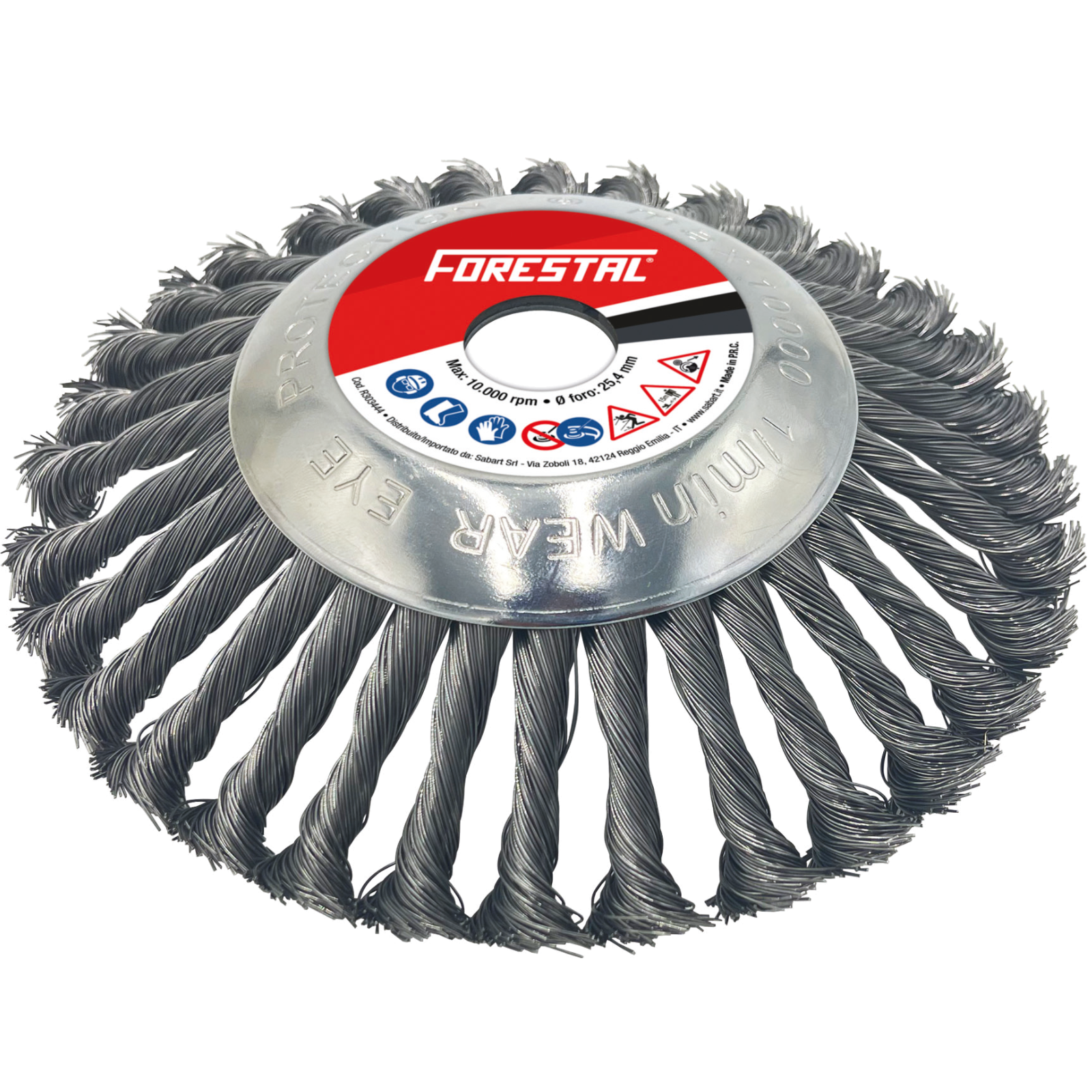 Brosse à désherber fil métallique 200 mm