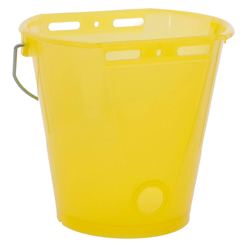 Seau à boire transparent jaune