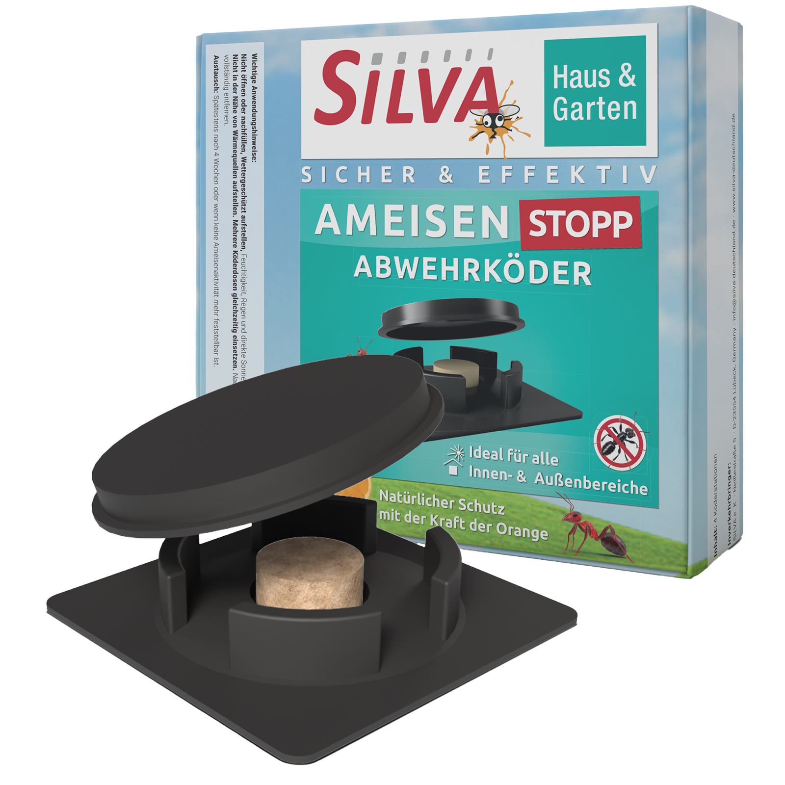 Appât répulsif anti-fourmis 4 pièces