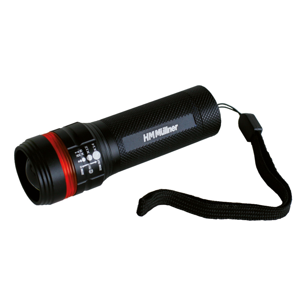 Lampe de poche avec LED zoom