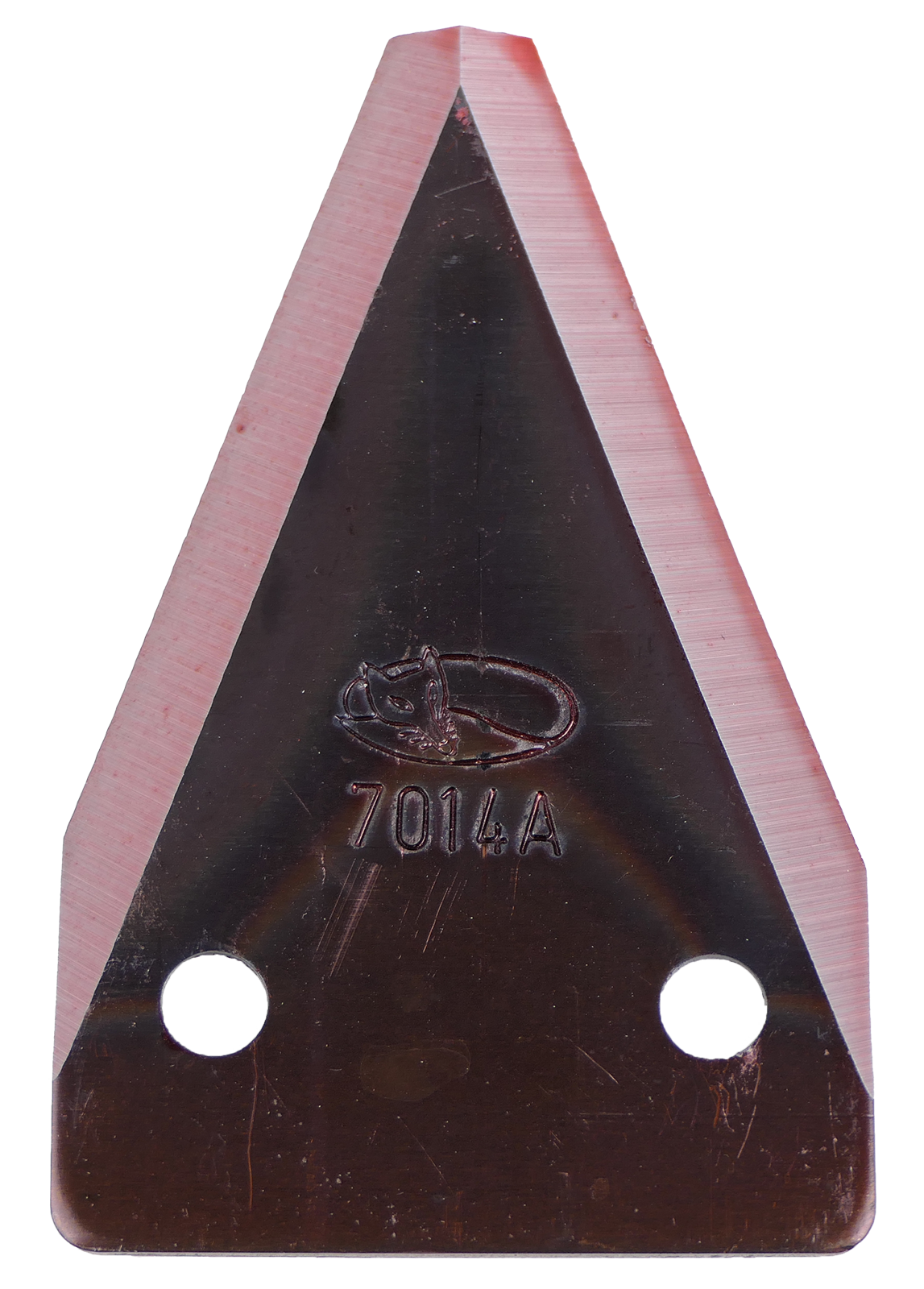 Lame 7014A 2 trous, fraisée en bas, à tranchant lisse