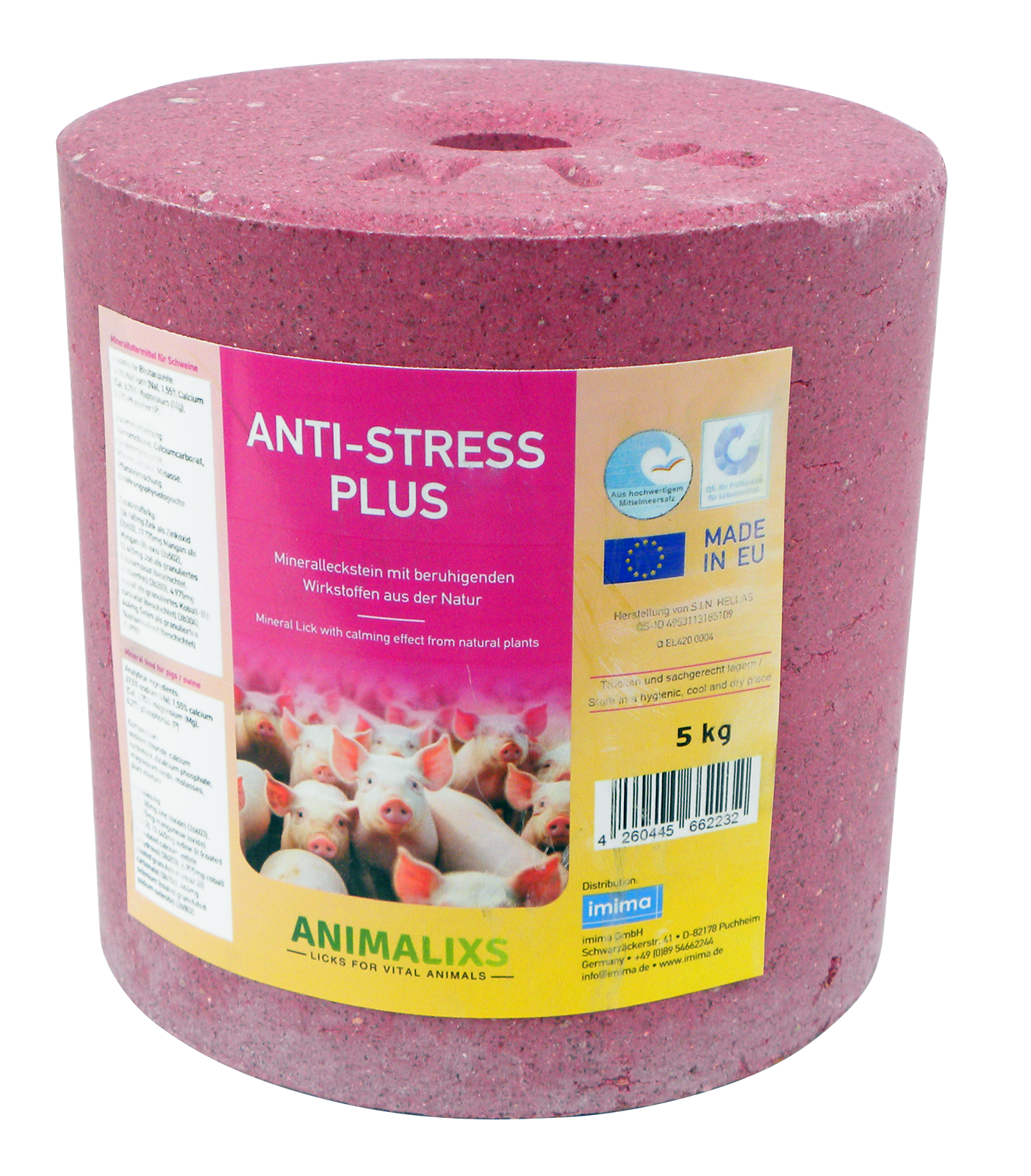 Schweine-Leckstein Anti-Stress+ 5 kg
