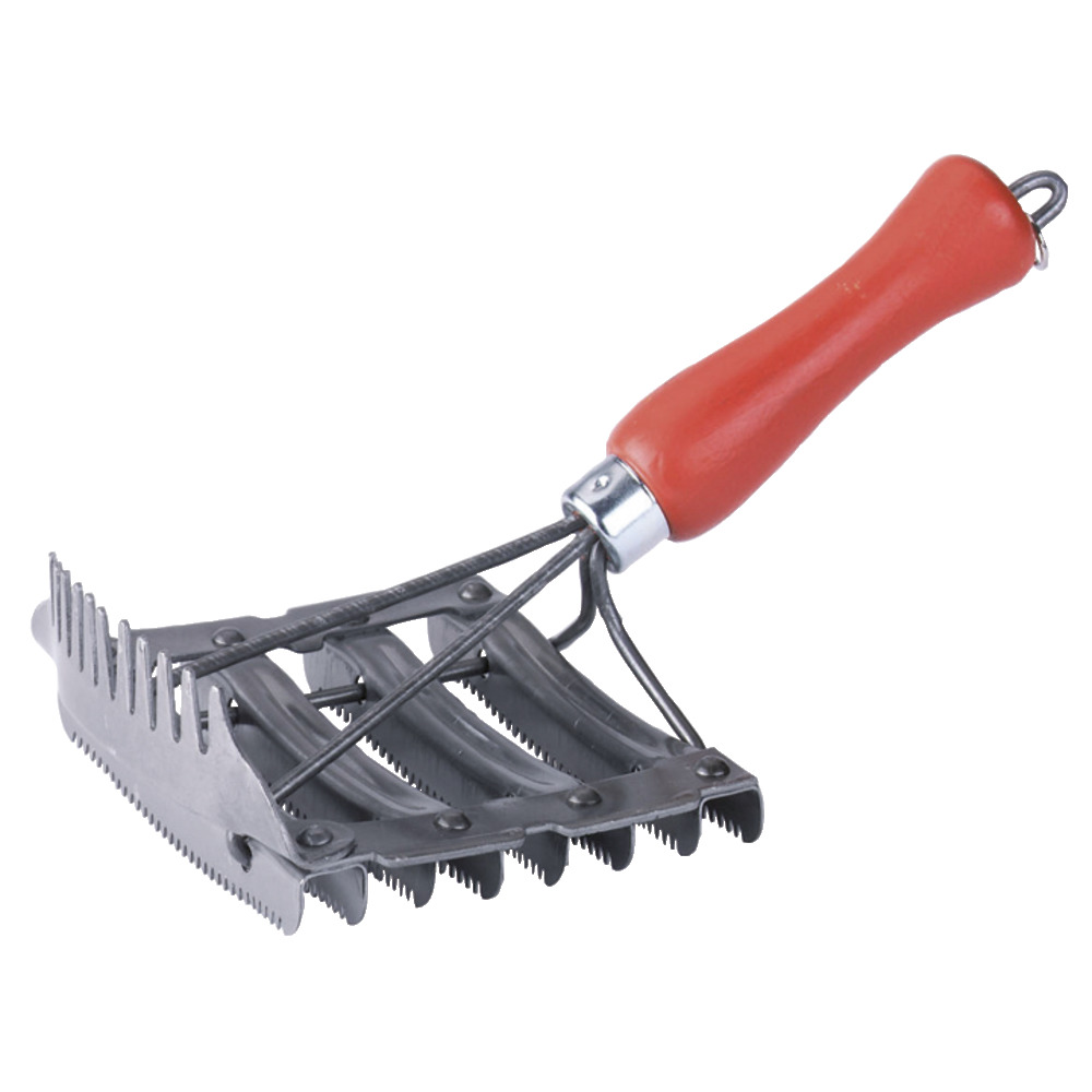 Étrille en métal avec peigne à crinière