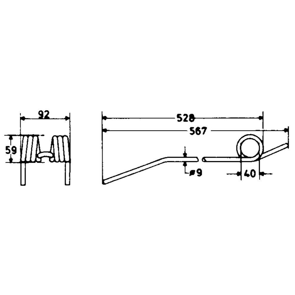 Dent de râteau rotatif