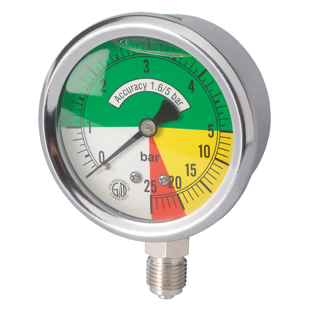 Glyzerinmanometer mit gespreitzter Skala