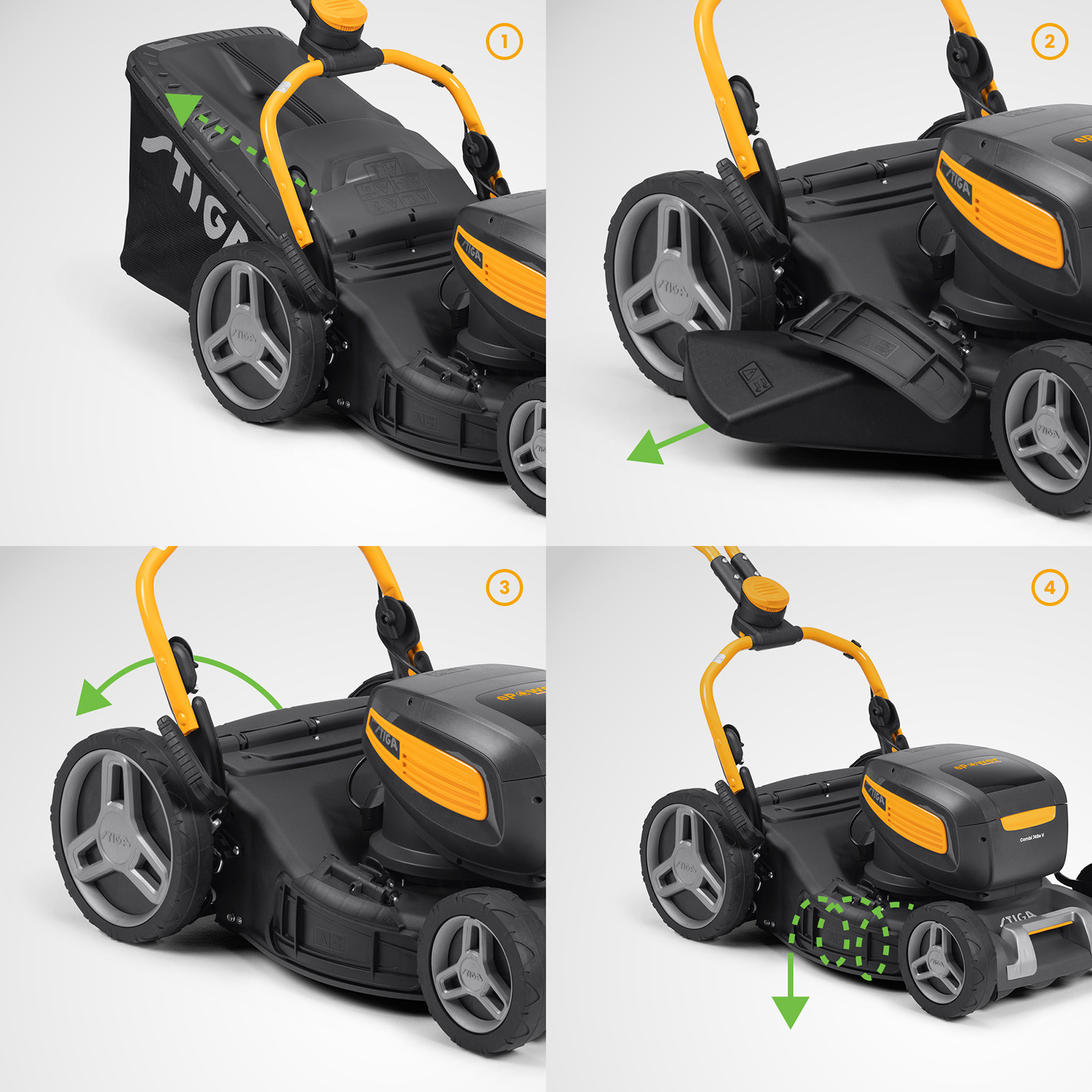 Akku Rasenmäher Combi 748eV Kit Dual 48V 2x 5Ah