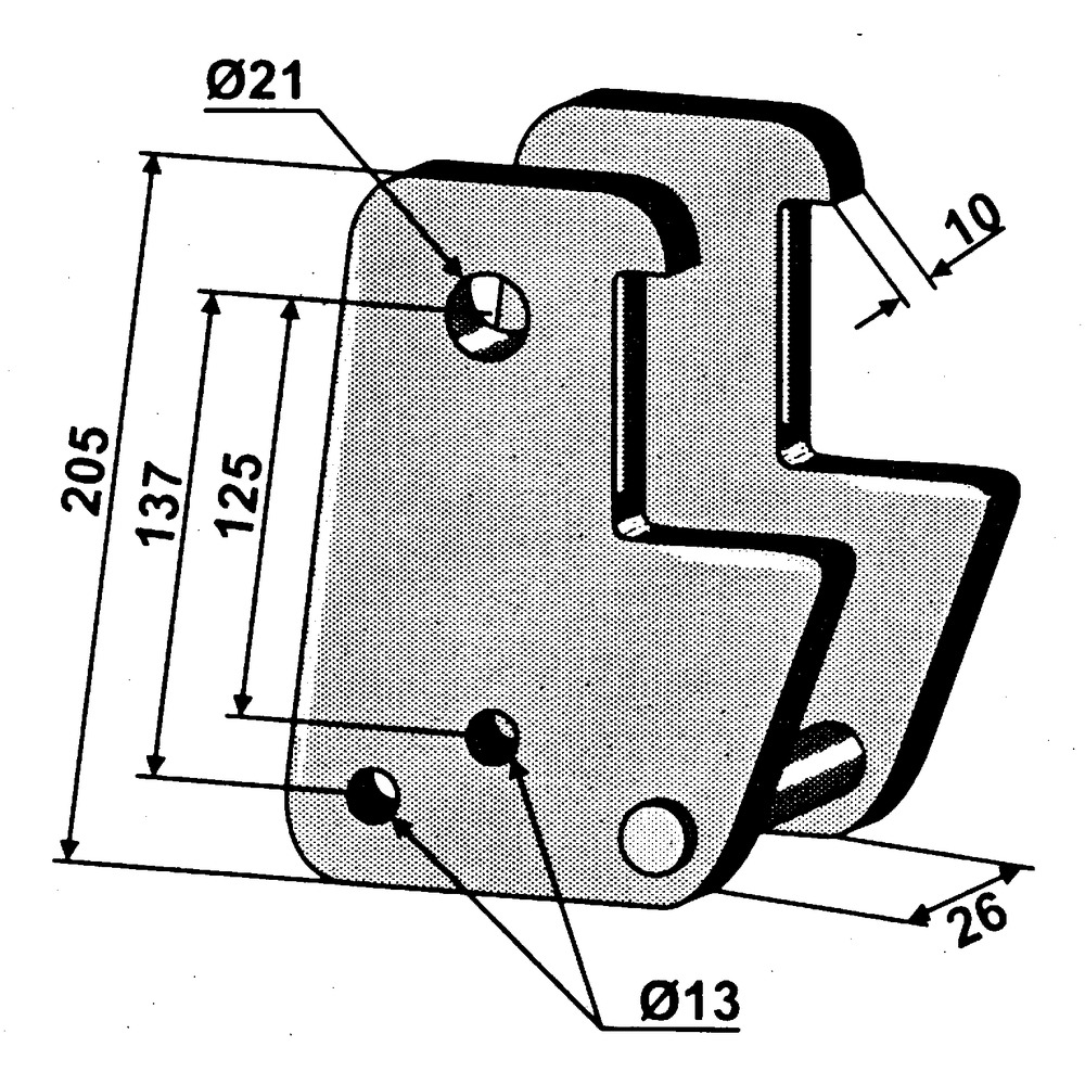 Support pour dents de cultivateur lourdes