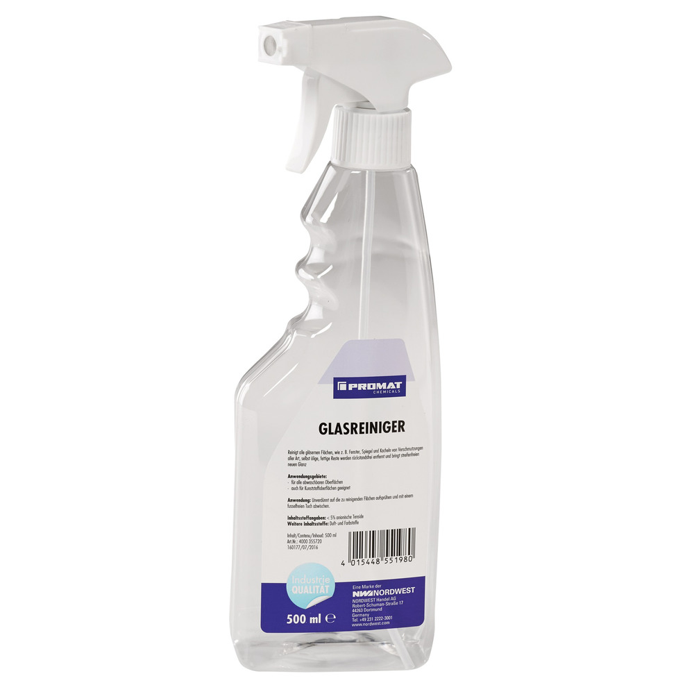 Nettoyant pour vitres, flacon pulvérisateur de 500 ml