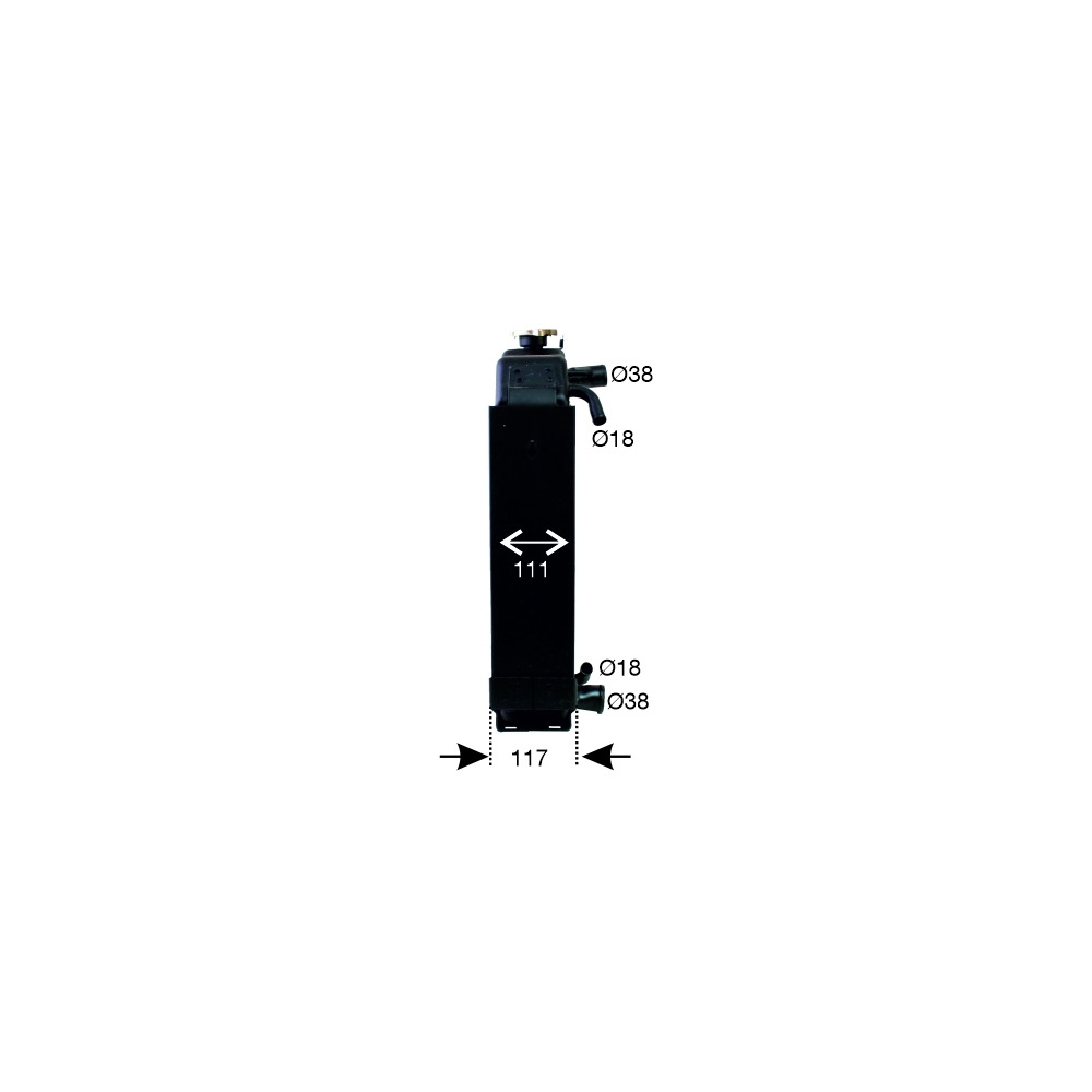 Kühler zu Steyr M968, M975 mit MWM Motor