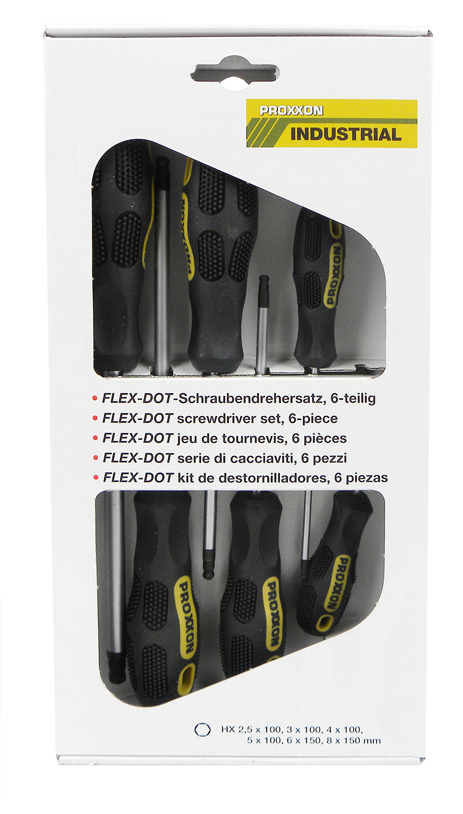 Jeu de tournevis HEX 6 pièces.