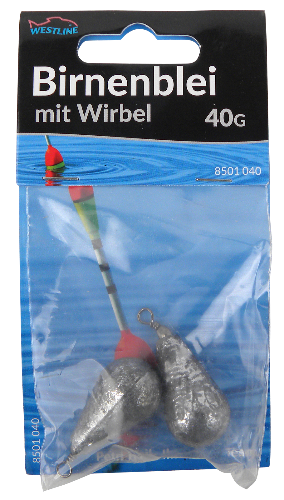 Birnenblei 40 g 2 Stück mit Wirbel