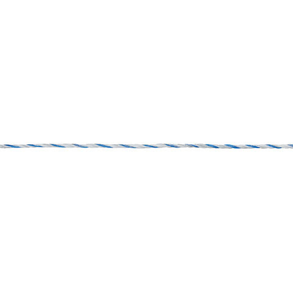 Litze TopLine weiß/blau, 2 mm / 200 m