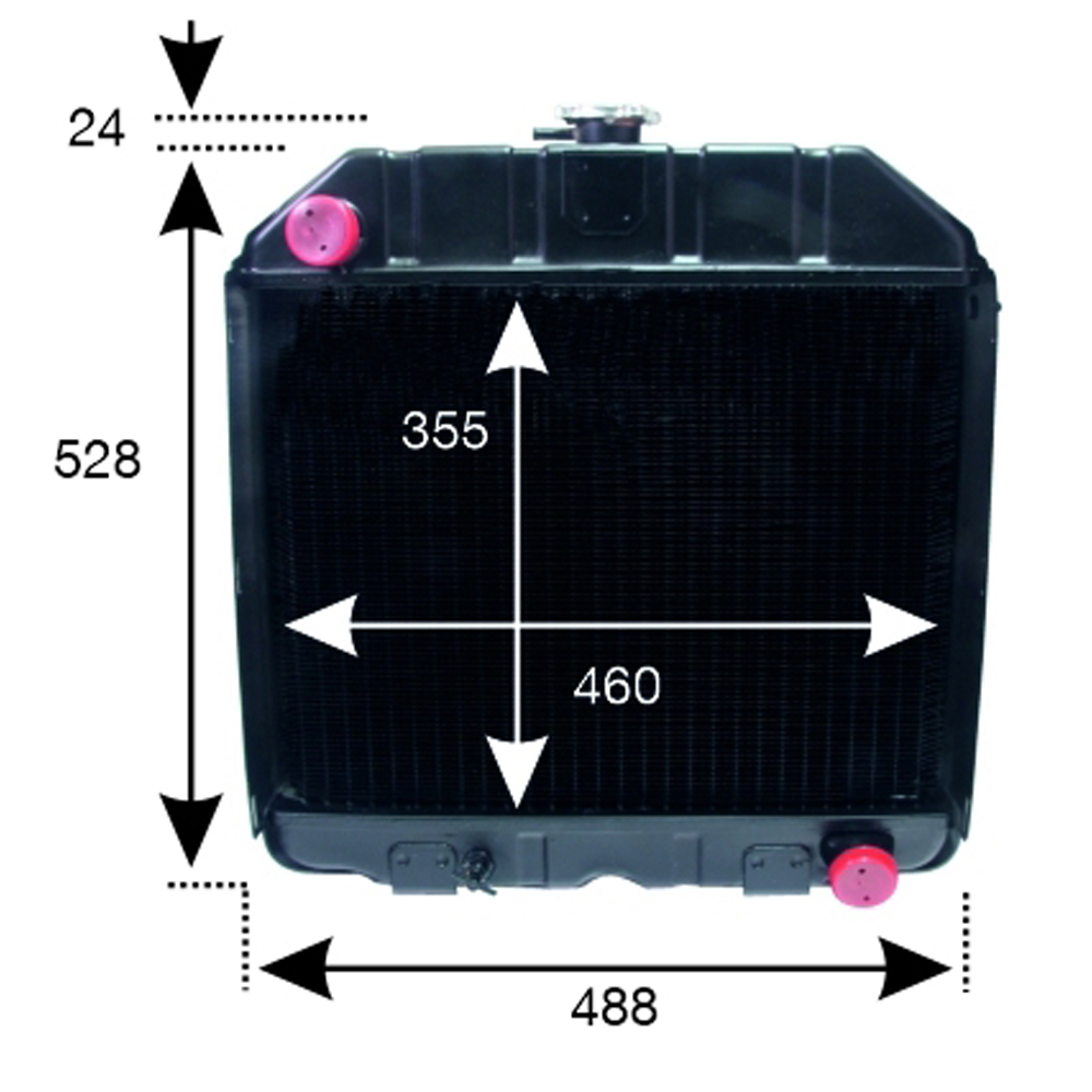 Radiateur adapté pour Steyr 8045, 942, 948