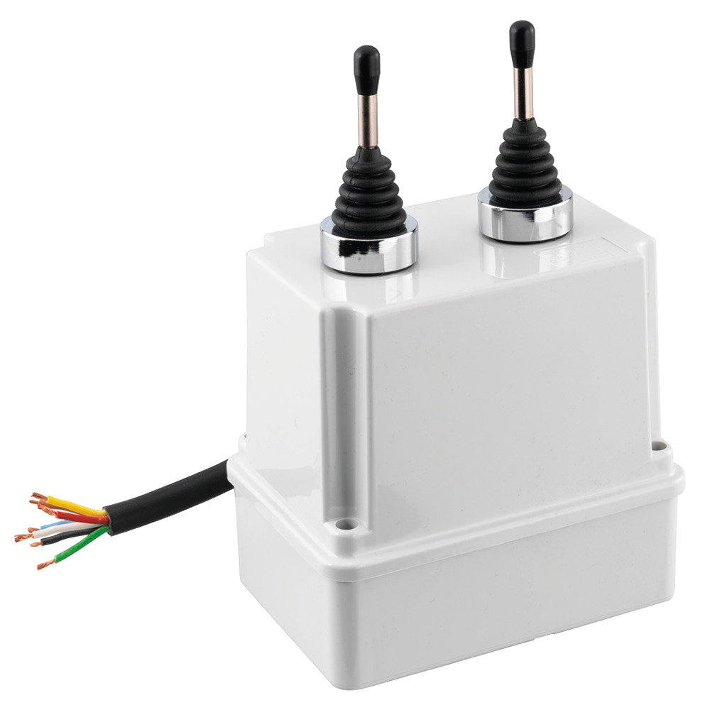 Steuerkasten mit 2 Joystick 12 V, 4+4 Funktionen