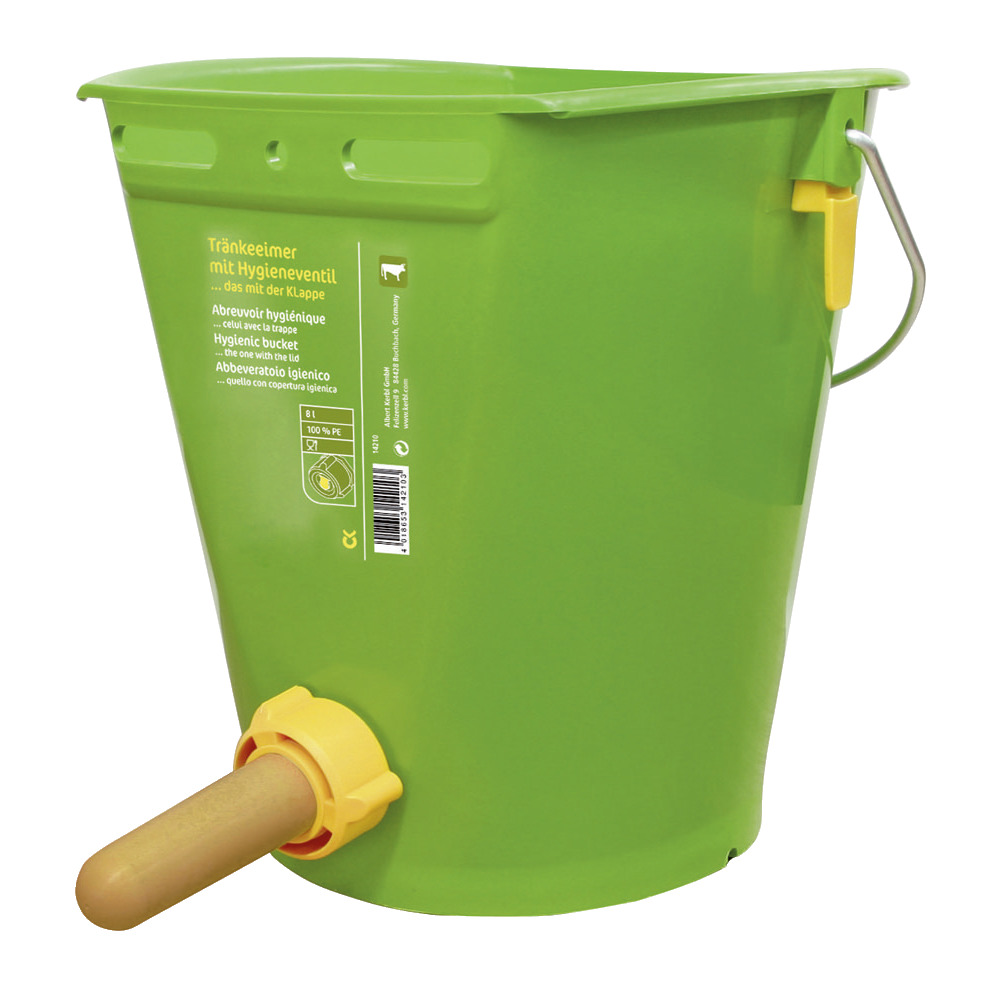 Tränkeeimer mit Hygieneventil und Sauger