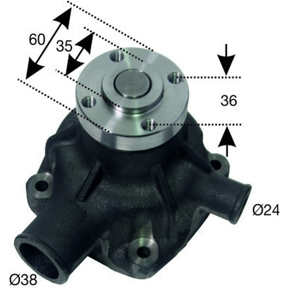 Wasserpumpe zu Steyr/Fendt/MWM