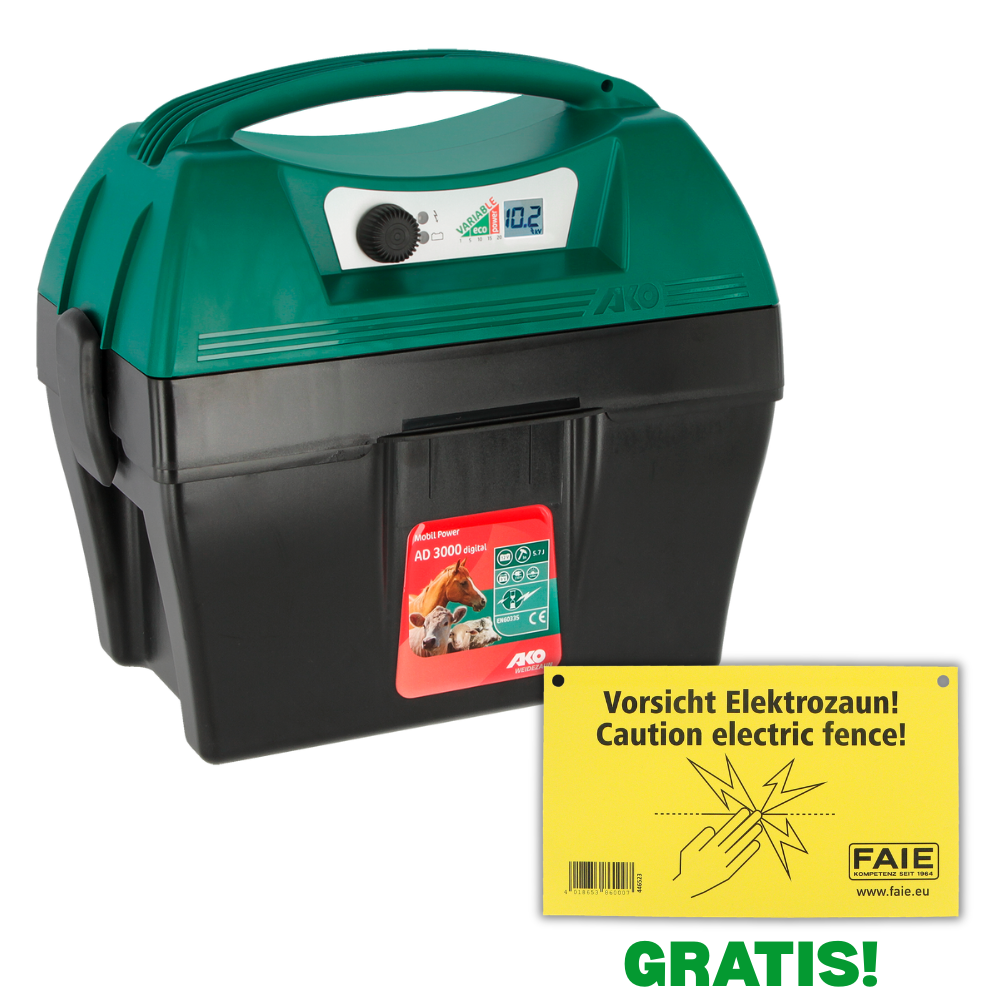 Weidezaungerät Mobil Power AD 3000 digital - 12 V