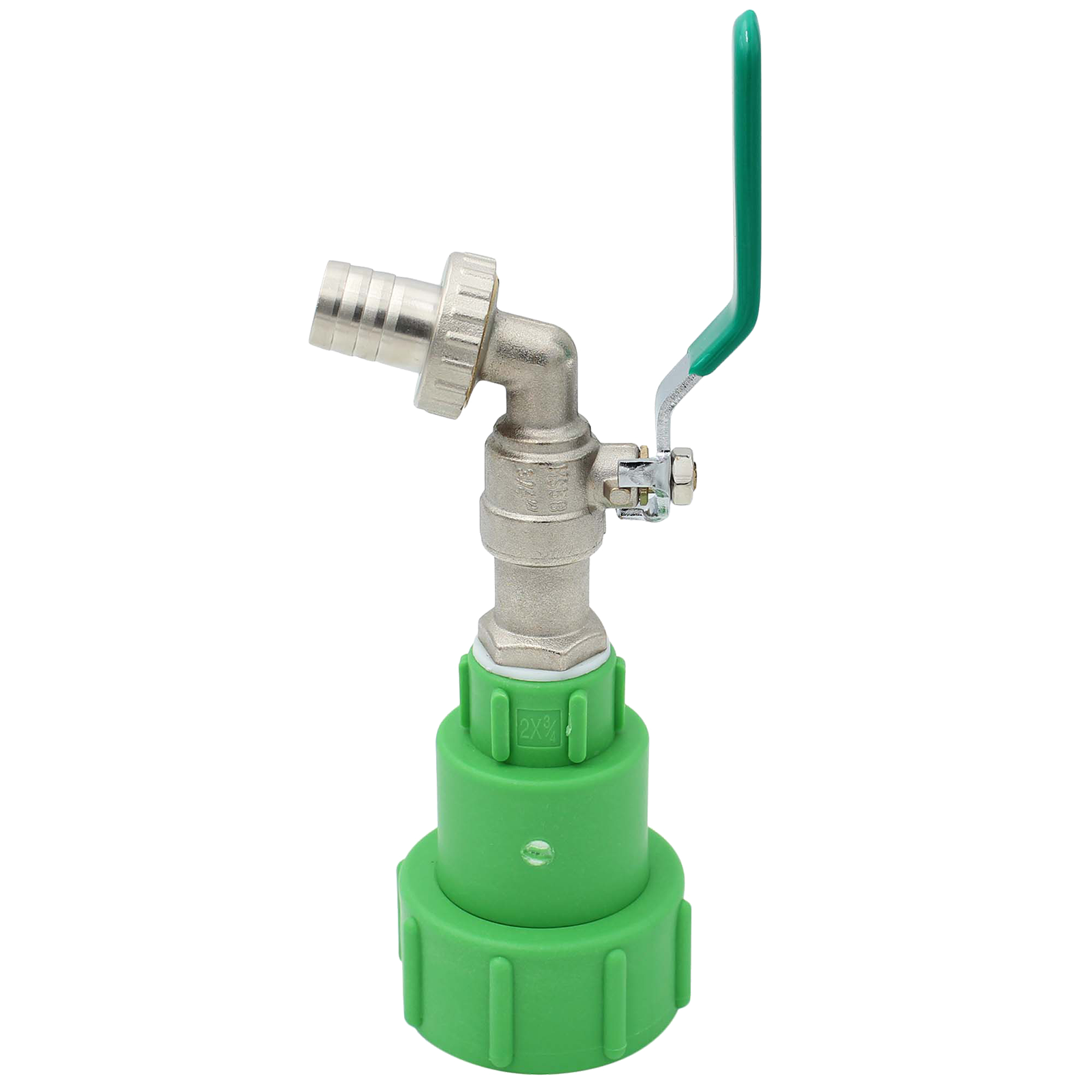 Robinet à boisseau sphérique IBC en métal avec protection anti-torsion