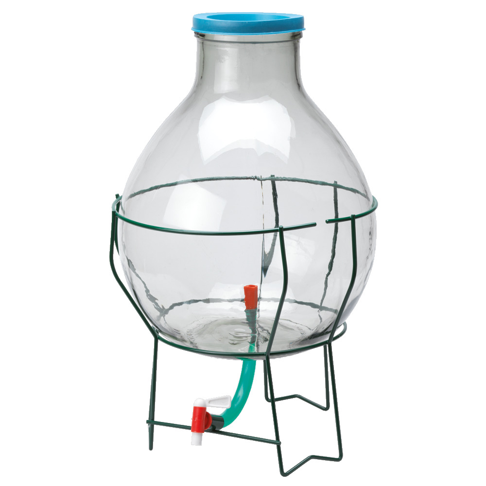 Glasbehälter mit Auslauf