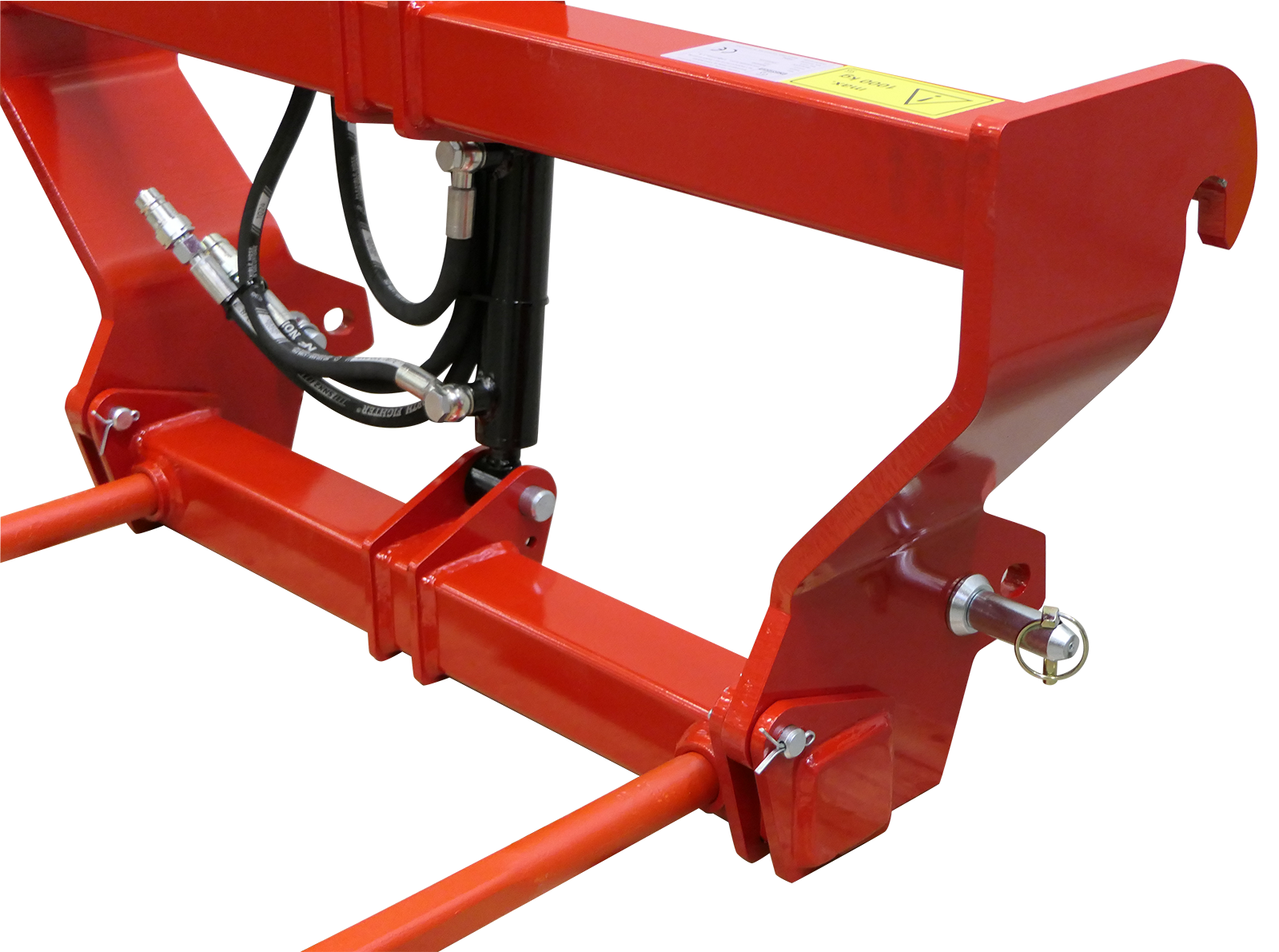 Ballengabel hydraulisch klappbar mit Dreipunkt- und EURO-Aufnahme