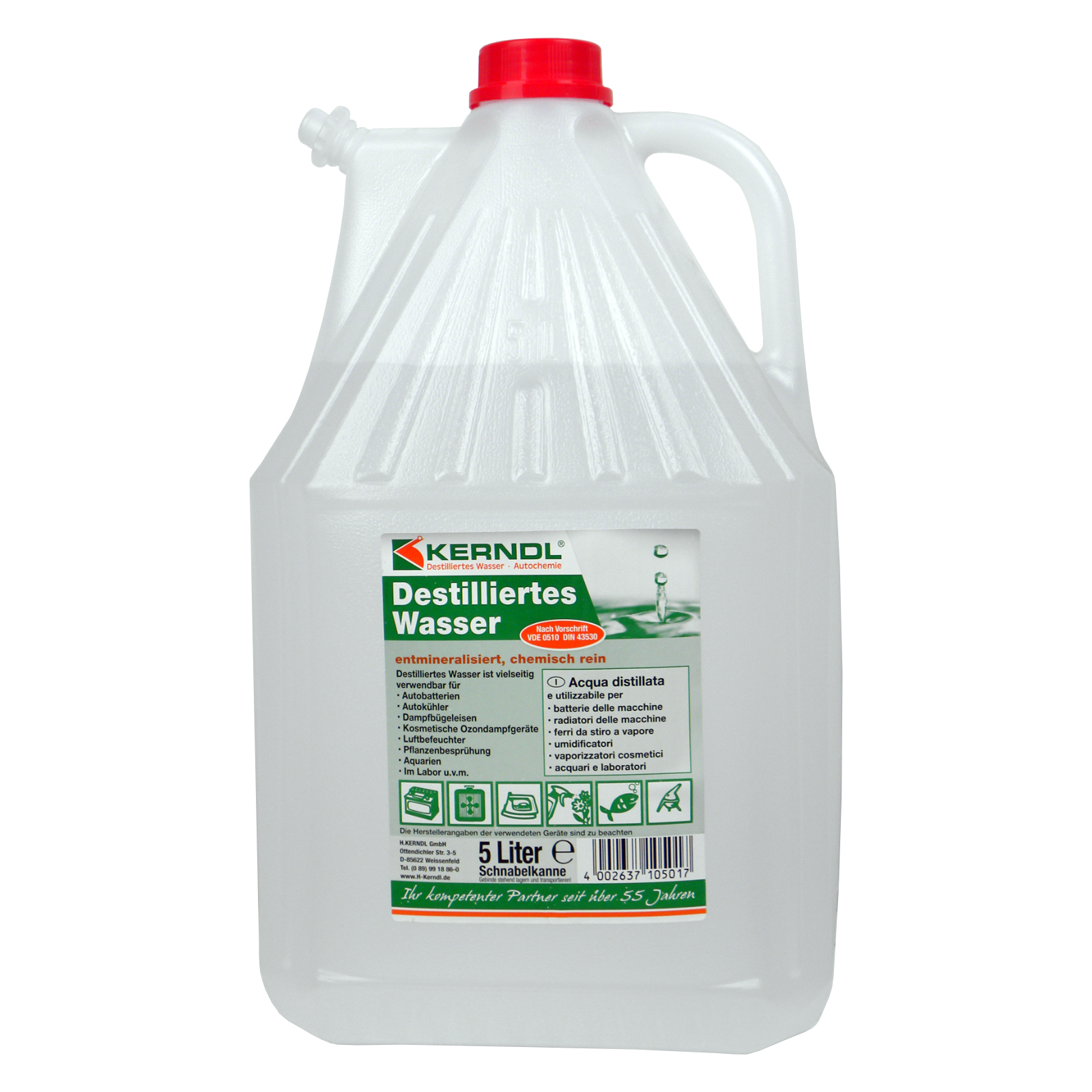 Destilliertes Wasser 5 L