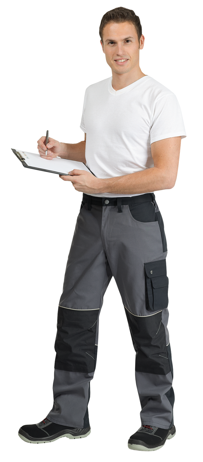 Pantalon professionnel gris/noir