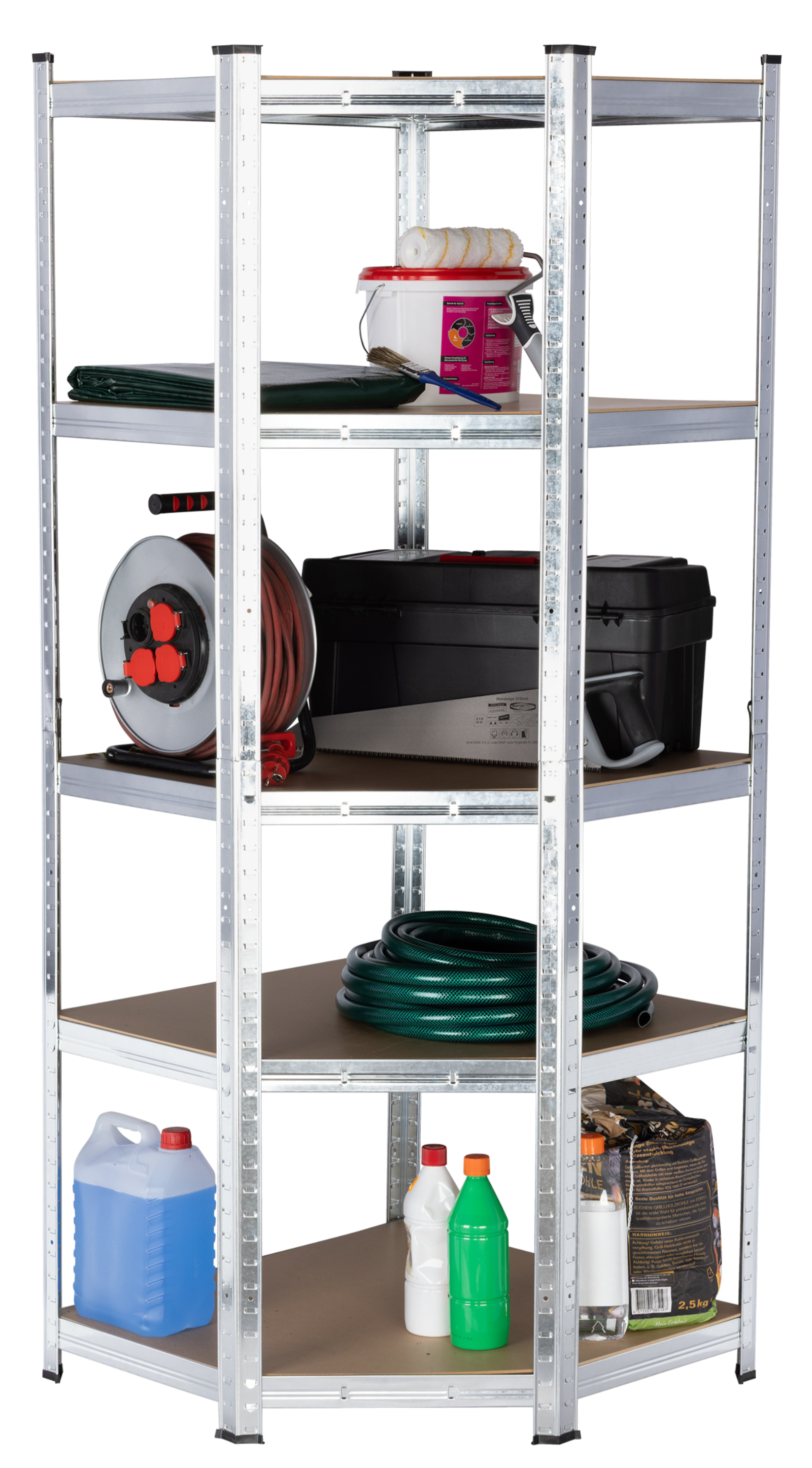 Schwerlast Eck-Regal 75 kg pro  Boden