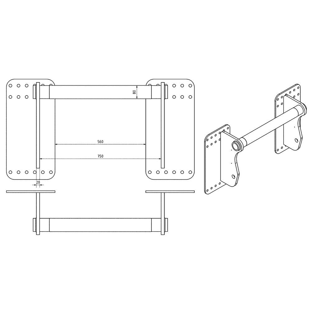 Konsole Manitou ø 80 mm