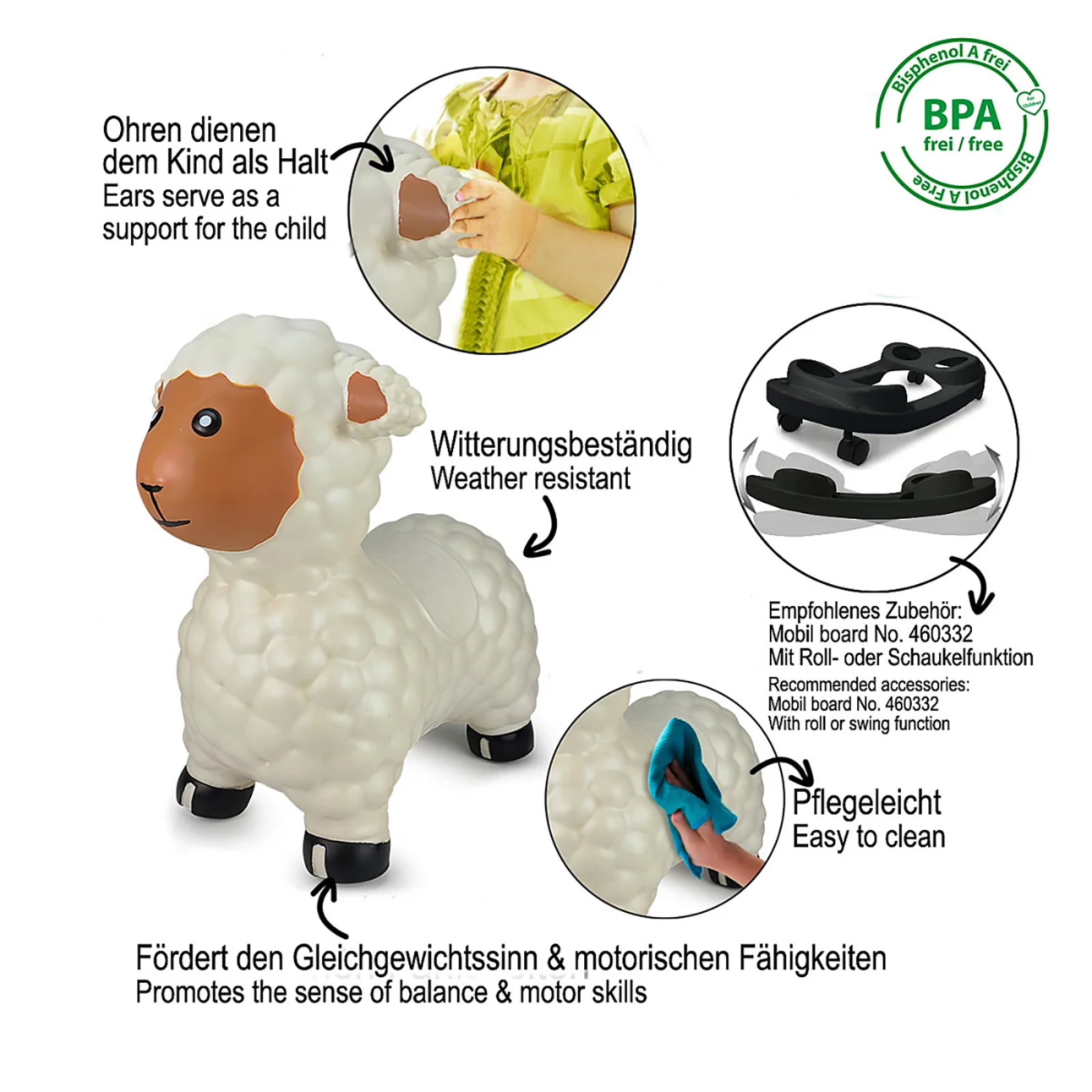 Hüpftier Schaf