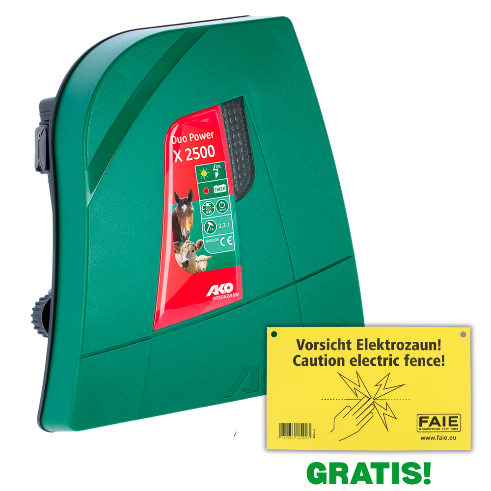 Weidezaungerät Duo Power  X 2500 - 12/230 V