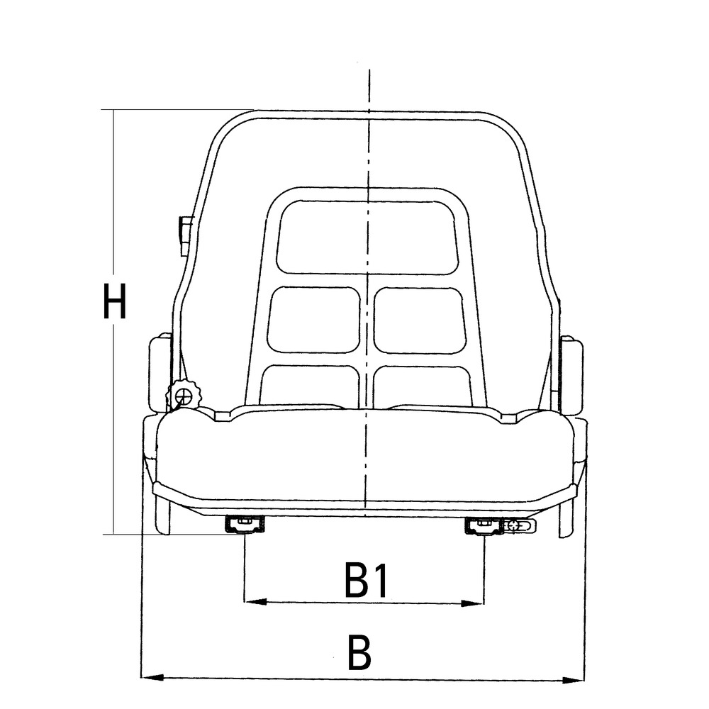 Fahrzeugsitz / Staplersitz für Baumaschinen und Gabelstapler